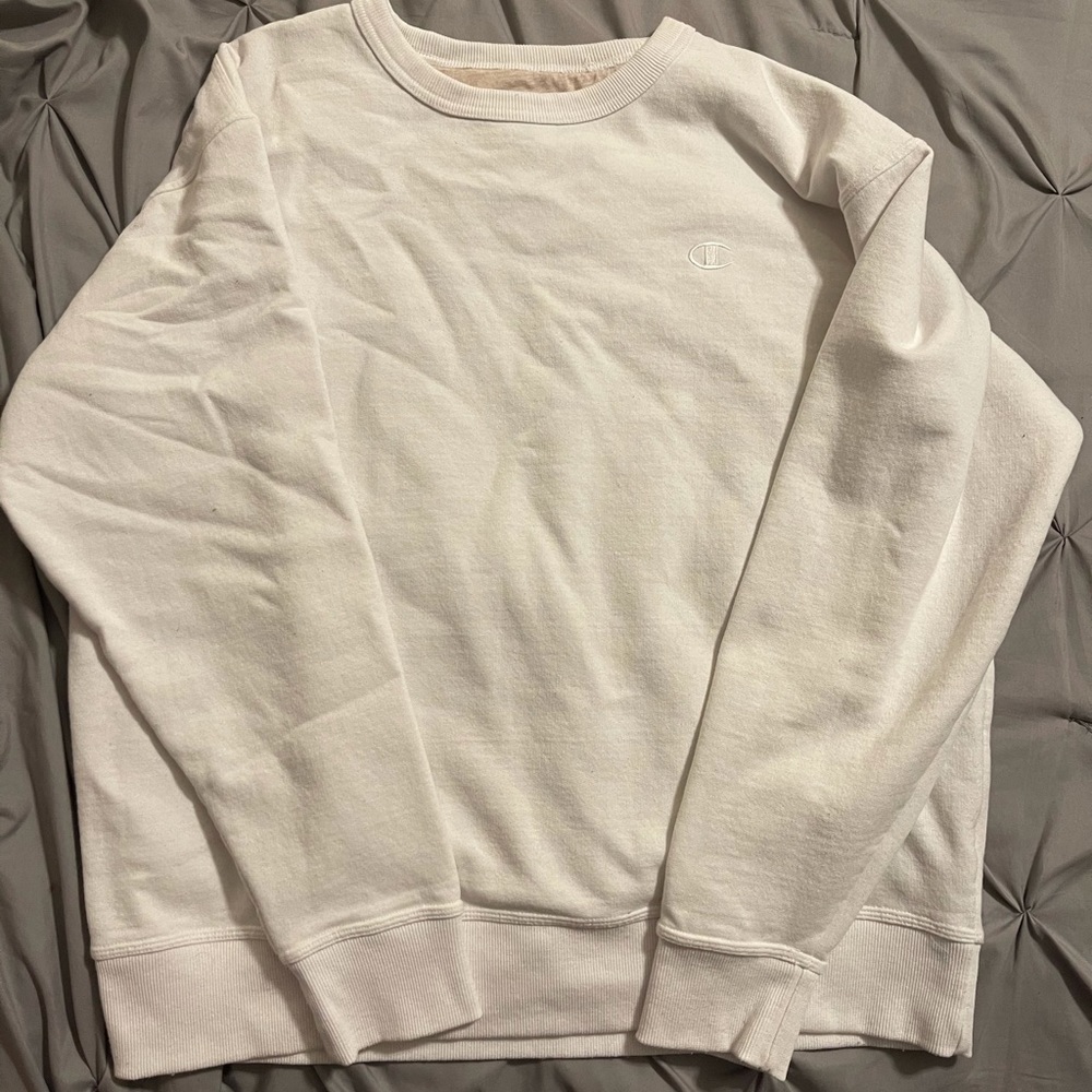 white champion crewneck